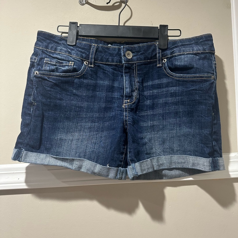 Aeropostale Blue Jean Shorts‎ Frayed Hem